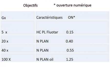 Objectifs Leica DM IRE2